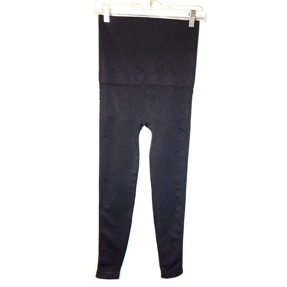 Belly Bandit Mother Tucker Black Postpartum Compression Capri Legging Size Small
